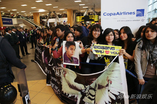 BIGBANG赴秘鲁演出粉丝热情欢迎(图)|BIGBANG