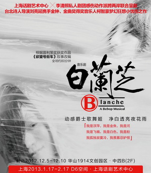 音乐剧《白兰芝》演出海报