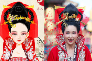 网友为《美人制造》杨恭如制Q版图片