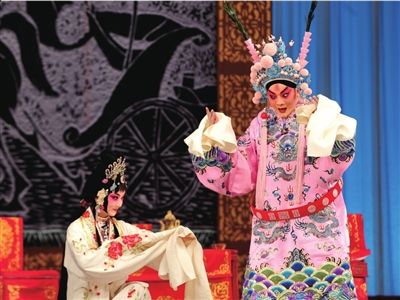 由京剧叶派小生朱福主演的京剧《吕布与貂蝉》在北京梅兰芳大剧院上演