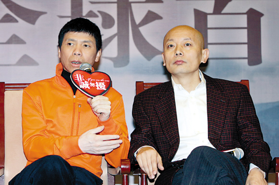 冯小刚(左)与葛优是贺岁片的"黄金搭档"