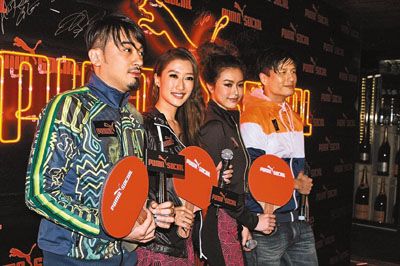 左起：恭硕良、谢婷婷、文咏珊、尹子维难得走在一起
