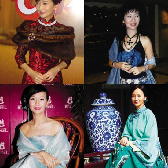 图文：大明星爱摆小动作--赵雅芝正襟危坐