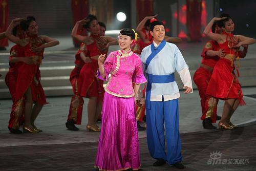 图文：央视录制元宵晚会--蔡国庆与祖海