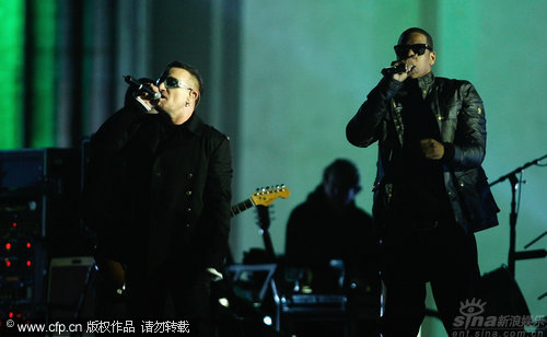 ͼģ2009MTVŷִ--JayZ̨U2ϳ