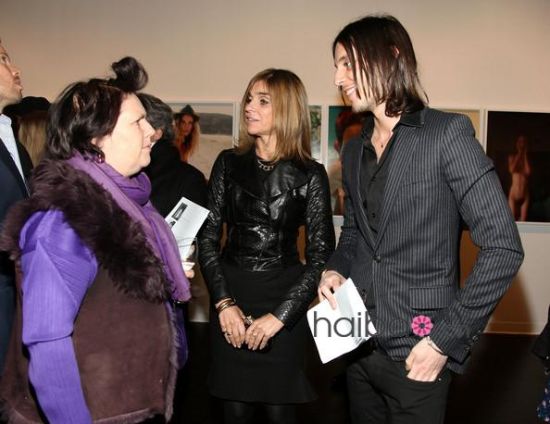  2009秋冬纽约时装周上，Suzy Menkes和法国《Vogue》女主编Carine Roitfeld 
