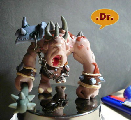 MM玩家自制魔兽世界手办很强大很邪恶_全球