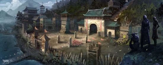 玩家手绘酷图：《刺客信条4》穿越中国古代 (17)