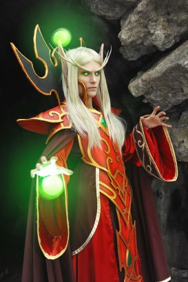 国外魔兽玩家高质量神还原凯尔萨斯王子COS