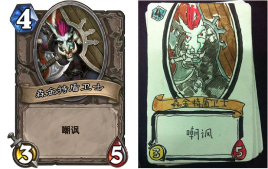 为何这么叼炉石传说玩家手绘牌走红