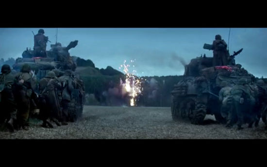 坦克世界与布拉德皮特主演电影《狂怒》跨界合