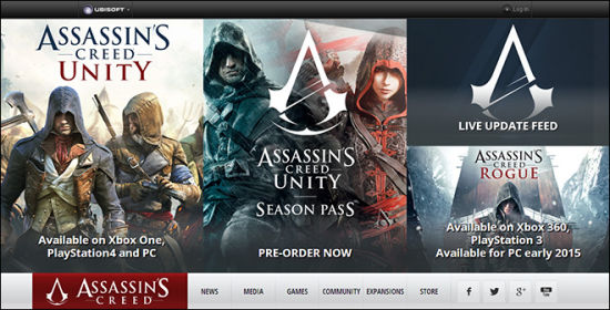 灵感:17个国外游戏网站设计欣赏