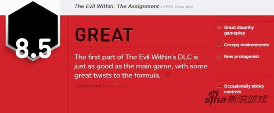 三上真司式恐怖 《恶灵附身：委任》获IGN8.5分