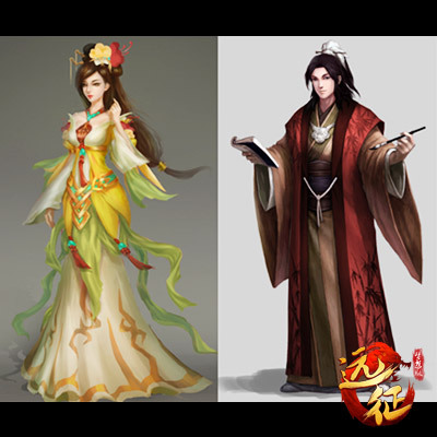 全新时装原画1:婀娜多姿宛如仙女下凡的霓裳羽衣图片