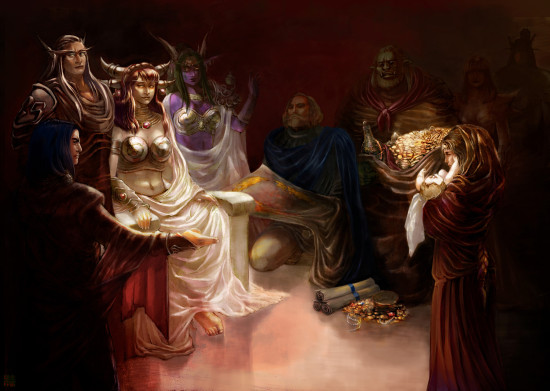 玩家原创作品欣赏-《觐见红龙女王》-新浪魔兽世界专区