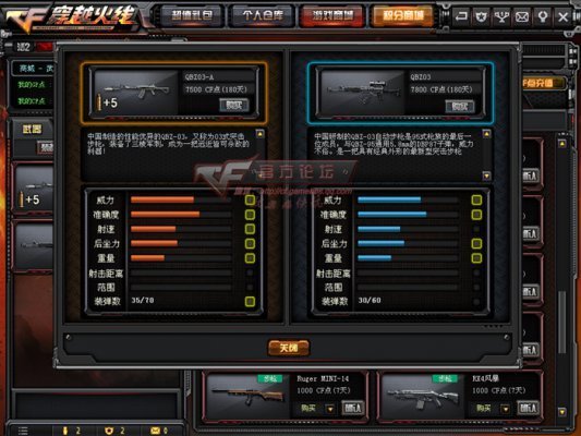 穿越火线国之利刃 携带三棱军刺的QBZ03-A