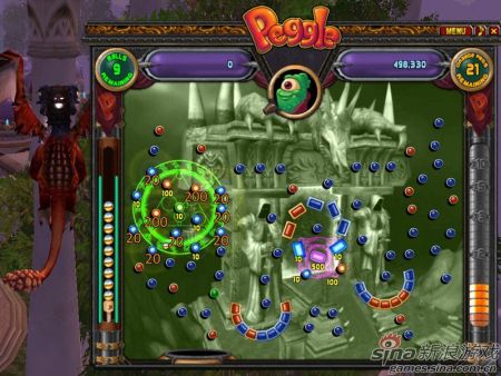 Peggle��һ������̨��Ϸ