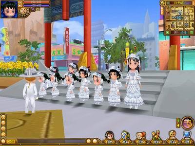 童年新年迎奥运 欲破换衣人数最多世界纪录_网