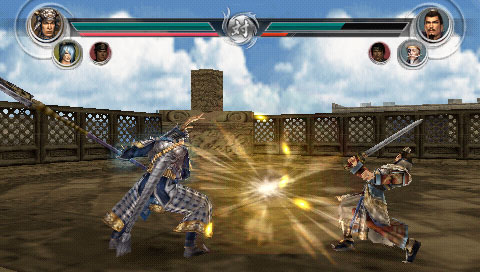 《无双大蛇 魔王再临》PSP版画面