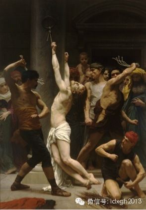 威廉·布格罗1880年作品，《鞭打基督》
