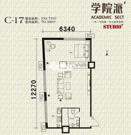 学院派C-17户型图