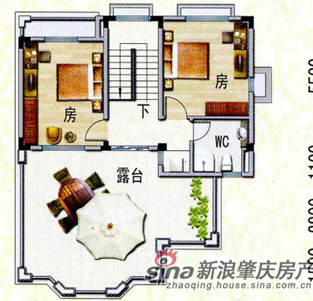 肇庆碧桂园联排别墅户型图(2)