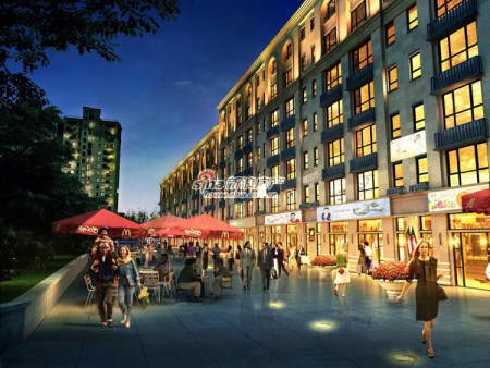 项目自身商业配套效果图