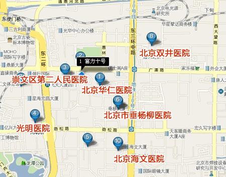 图为项目周边医院分布 图为项目周边医院分布