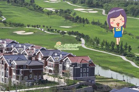 图为蝶泉花园实景俯瞰图