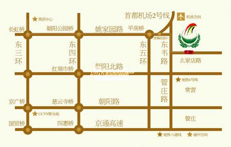 图为蝶泉花园位置图