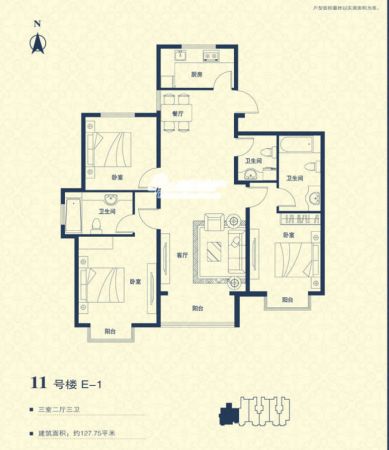 三室二厅户型图大全 三室二厅户型图