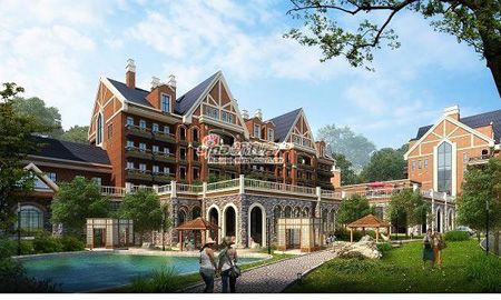 图为林克斯温泉小镇项目效果图 图为林克斯温泉小镇项目效果图