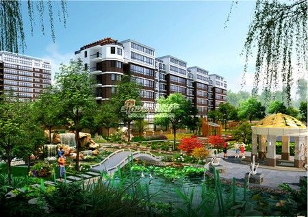 项目为新欧式建筑风格,首创卢龙坡地社区景观,首层送花园,下跃,六层送