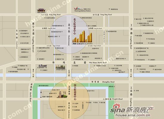 图为万科金域蓝湾规划图