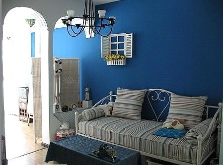 风骚男装68平法式地中海浪漫情侣屋