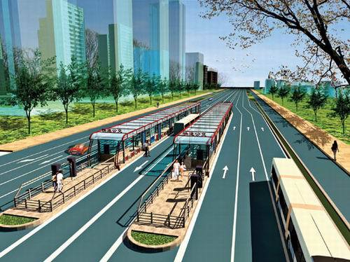 柳州将建城市快速公交 通达东西南北实现免费