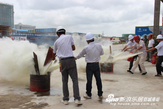 中央商务区(南区)创双优示范工地观摩会顺利