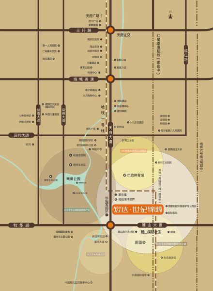 麓山板块知名开发商聚集地