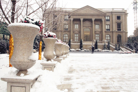 鞍山之巅只在御园 瑞城御园雪后美景谍照展示