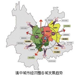 滇中四州市由于产业同构,空间布局失衡,资源短缺与闲置并存,环境超载