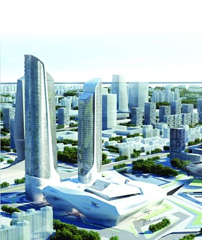 青奥会议中心:外形像太空帆船,很酷!室内像流动