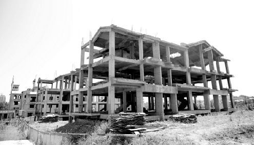 山旁的低密度住宅,正在补办工程规划许可证