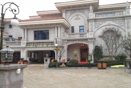碧桂园安徽城项目墅别墅实景图;滁州碧桂园欧洲城;;外观楼梯:欧洲钻石效果地址图片