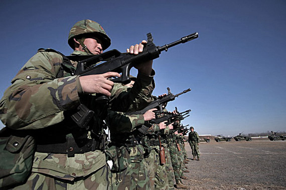 解放军部分部队战术训练取消报数与队列动作