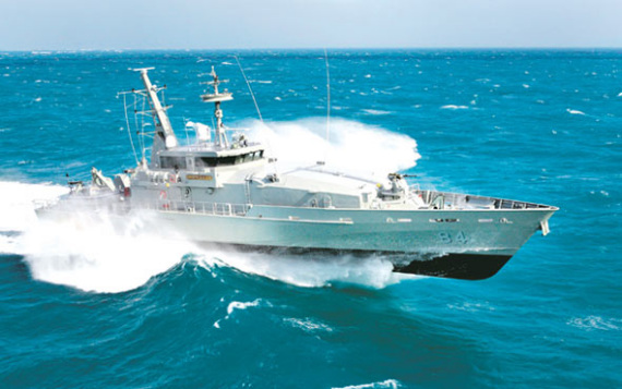 澳大利亚皇家海军“阿米代尔”级Larrakia号巡逻舰。