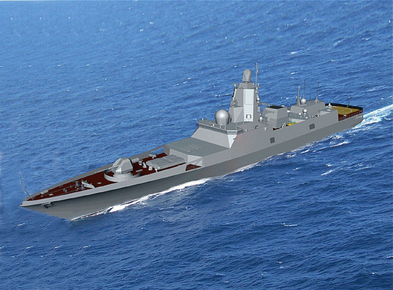 俄罗斯正在建造的首艘量产型22350型多用途护卫舰