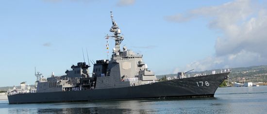 日本国产“爱宕”级宙斯盾驱逐舰第二艘舰DDG-178足柄号