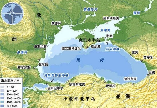 资料图：苏联/俄罗斯唯一面向温暖海洋的港口，只有黑海沿岸港口。而克里米亚正是控制黑海的关键点