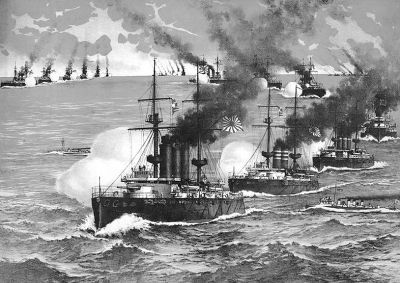 资料图:甲午海战日本联合舰队
