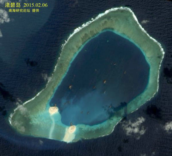 2月6日的渚碧礁航拍图